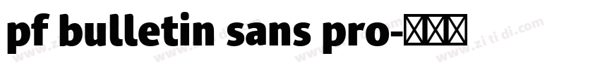 pf bulletin sans pro字体转换